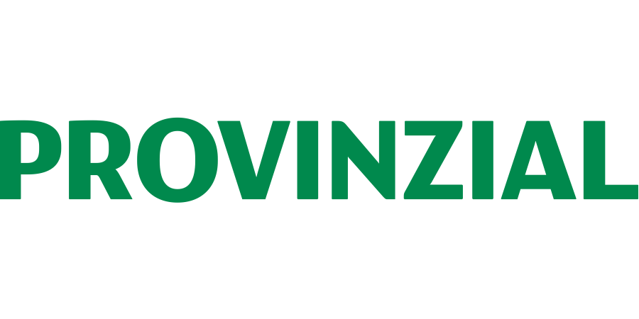 Logo der Provinzial Versicherung in grüner Schrift auf weißem Hintergrund.