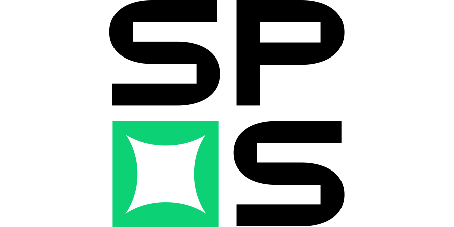 Logo von SPS Global mit einem stilisierten Symbol und Schriftzug.
